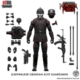 PRE-ORDER Operation: Monster Force Action Figure 1/12 Sleepwalker Obsidian Elite Guardsmen 15 cm