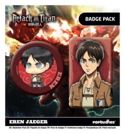 (Pre-order) Attack on Titan Badges 2-Pack Eren Jaeger