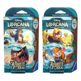(Pre-order) Disney Lorcana TCG Azurite Sea Starter Decks Display (8) *English Edition*