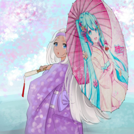 (Pre-order) Hatsune Miku Paper-Parasol Miku 
