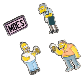 (Pre-order) The Simpsons Pin Badges Set of 4 Moe's Tavern