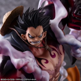 (Pre-order) One Piece Portrait.Of.Pirates SA-Maximum PVC Figure Monkey D. Luffy Gear 4 Bounce-Man 10th Limited Ver. 30 cm