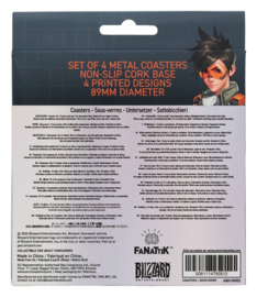 (Pre-order) Overwatch Coaster 4-Pack Printed Metal