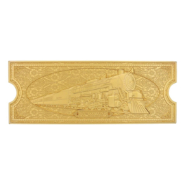 PRE-ORDER Polar Express Replica Train Ticket 24k Gold Plated Limited Edition