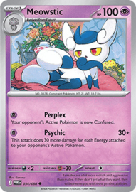 Pokémon TCG - Meowstic - Reverse Holo - Perfect Order - 034/088