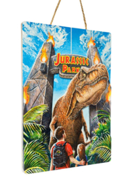 (Pre-order) Jurassic Park WoodArts 3D Wooden Wall Art Rex Attack 30 x 40 cm