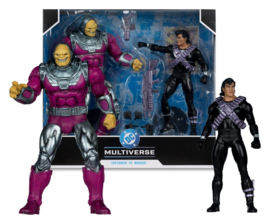 (Pre-order) DC Multiverse Megafig Action Figure 2-Pack Mongul vs Superman (Return of Superman) 25 cm