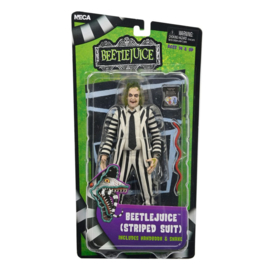 PRE-ORDER Beetlejuice 1988 Action Figure Beetlejuice Black and White Striped Suit 18 cm