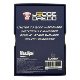 (Pre-order) 2000 AD Replica Judge Dredd Badge Limited Edition    