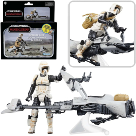 PRE-ORDER Star Wars The Vintage Collection Speeder Bike Vehicle with Scout Trooper and Grogu