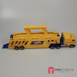 Hot Wheels - Semi truck & trailer car hauler (Compleet)