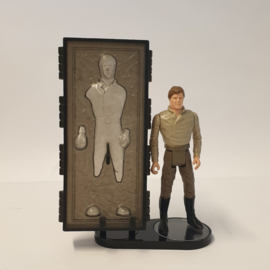 Vintage Star Wars Figuur met Carbonite Block display stand 1.5 inch