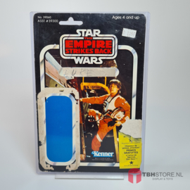 Vintage Star Wars Cardback Luke X-Wing Pilot 41 back Clipper yellow wrap