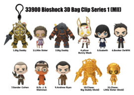 (Pre-order) BioShock 3D PVC Bag Clips Series 1 Blind Bag Display (24)