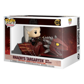 (Pre-order) House of the Dragon POP! Rides Deluxe Vinyl Rhaenys Targaryen with Meleys 9 cm