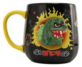 (Pre-order) Tokidoki x Godzilla Mug 2D Relief Figural