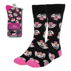 (Pre-order) Disney Socks Alice in Wonderland Cheshire Cat Faces 36-43 