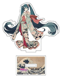 (Pre-order) Hatsune Miku x Katsushika Hokusai iXima Die-Cut Acrylic Stand The Great Wave off Kanagawa 10 cm (5)