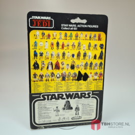 Vintage Star Wars Cardback Ree-Yees 65 back Clipper