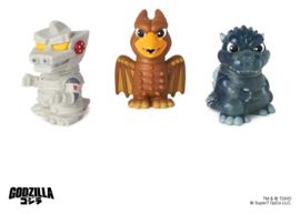(Pre-order) Godzilla Toho Fun! Fun! Mini Figures Wave 01 Blind Box Display (9)