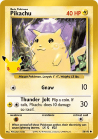 Pokémon TCG - Pikachu - 30th anniversary - 58/102