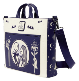 (Pre-order) The Nightmare Before Christmas by Loungefly Backpack and Tote Bag Jack Skellington & Sally Night Sky
