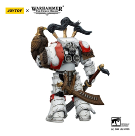 (Pre-order) Warhammer 40,000 Action Figure White Scars Legion Praetor in Cataphractii Terminator Armour with Cyber Hawk Chogorian sword and combi-melta 14 cm