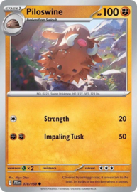 Pokémon TCG - Piloswine - Journey Together - 078/159 Reverse Holo