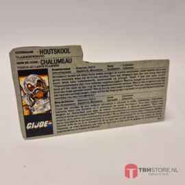 G.I. Joe File Card Houtskool