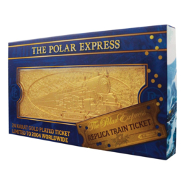 PRE-ORDER Polar Express Replica Train Ticket 24k Gold Plated Limited Edition