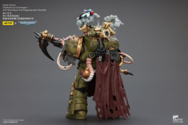 Warhammer 40k Action Figure 1/18 Death Guard Deathshroud Terminator 1 with Manreaper and Plaguespurter Gauntlet 14 cm 