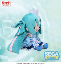 (Pre-order) Character Vocal Series 01: Hatsune Miku Fuwa Petit Plush Figure Hatsune Miku LAWSON 50th Anniversary Special LIVE L 30 cm