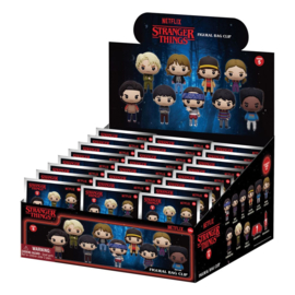 (Pre-order) Stranger Things 3D Foam Bag Clips Series 5 Display (24)