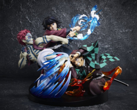 (Pre-order) Demon Slayer: Kimetsu no Yaiba PVC Figure Tanjiro Kamado & Giyu Tomioka & Akaza 13 cm