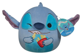 (Pre-order) Squishmallows Plush Stitch (Holding French Fries) 20 cm