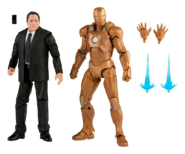 The Infinity Saga Marvel Legends Action Figure 2-Pack 2021 Happy Hogan & Iron Man (Iron Man 3)