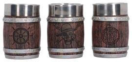 (Pre-order) One Piece Shot Glass Set Barrel 8 cm