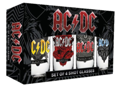 (Pre-order) AC/DC Shotglass 4-Pack Black Ice