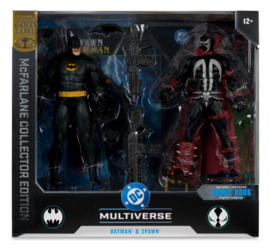 (Pre-order) DC Multiverse McFarlane Collector Edition Action Figure 2-Pack Batman & Spawn (Gold Label) 18 cm