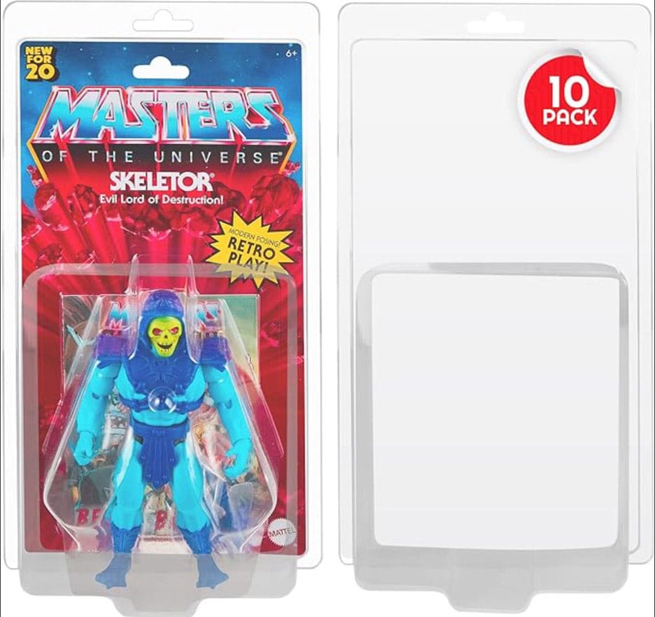 (Pre-order) Clamshell PET Protectors 10-Pack for Masters of the Universe Action Figures