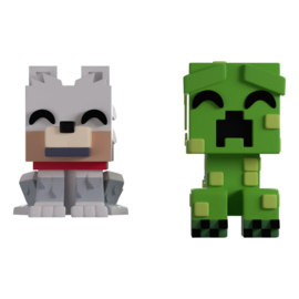 (Pre-order) Minecraft Vinyl Figures Wolf and Creeper Monitor Buddiez       