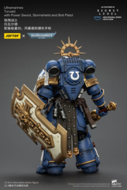 (Pre-order) Warhammer 40,000 Action Figure Ultramarines Torvald with Power Sword, Stormshield and Bolt Pistol 13 cm