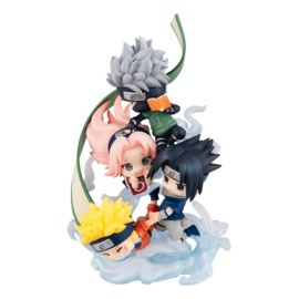 PRE-ORDER Naruto Shippuden FigUnity PVC Mini Statue Gather here, Team 7 13 cm (with gift)