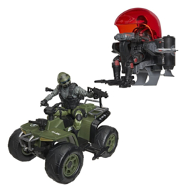(Pre-order) G.I. Joe Classified Series Action Figure & Vehicle Set Snake Eyes & Varmint ATV vs. Stealth Viper & Cobra Stealth Flight Pod (Trubble Bubble) 15 cm