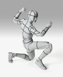 PRE-ORDER S.H.Figuarts Action Figure Body-Kun Sports Edition Wire Frame (Gray Color Ver.) 15 cm