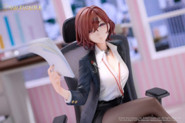 (Pre-order) The Idolmaster Shiny Colors x Mahjong Soul PVC Figure 1/7 Madoka Higuchi Effortless Work Ver. 21 cm