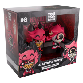 (Pre-order) Hazbin Hotel Vinyl Figures Alastor & Niffty Monitor Buddiez        