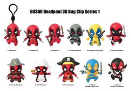 (Pre-order) Deadpool PVC Bag Clips Series 1 Display (24)