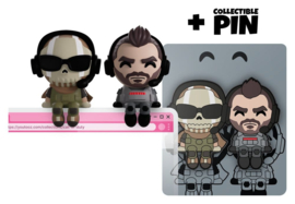 (Pre-order) Call of Duty Vinyl Figures Ghost & Soap Monitor Buddiez 7 cm 