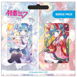 (Pre-order) Hatsune Miku Pin Badges 2-Pack Set B
